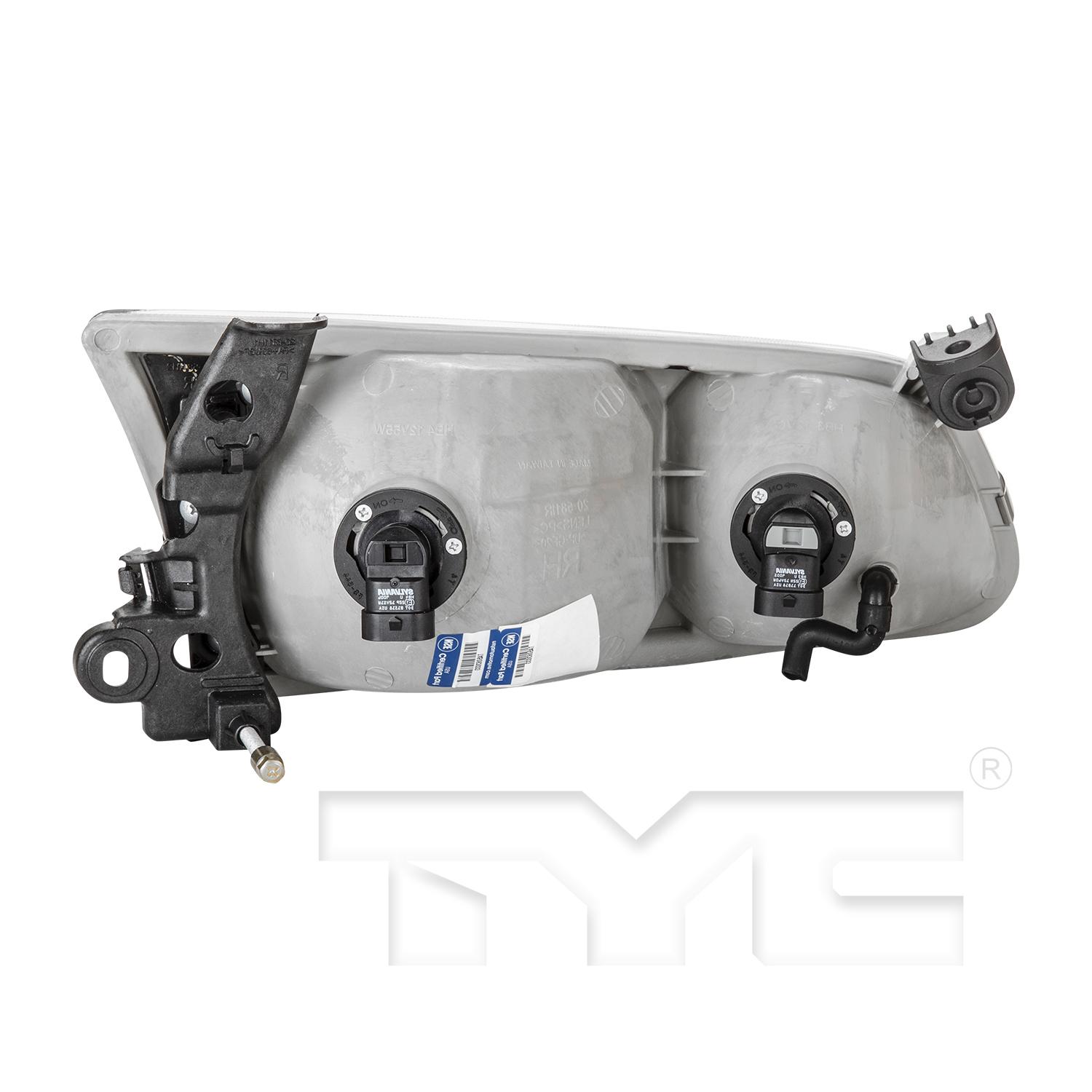 TYC 20581200 Headlight Assembly product image 4 of 8