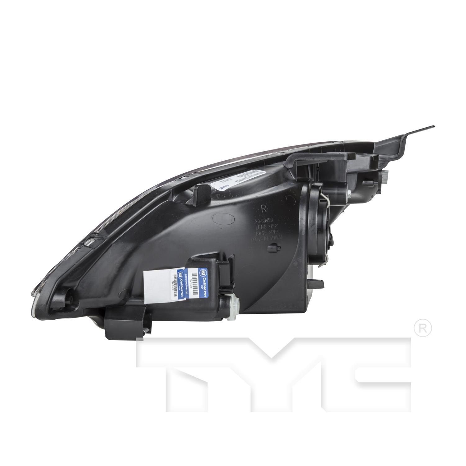 TYC 20594900 Headlight Assembly product image 4 of 6