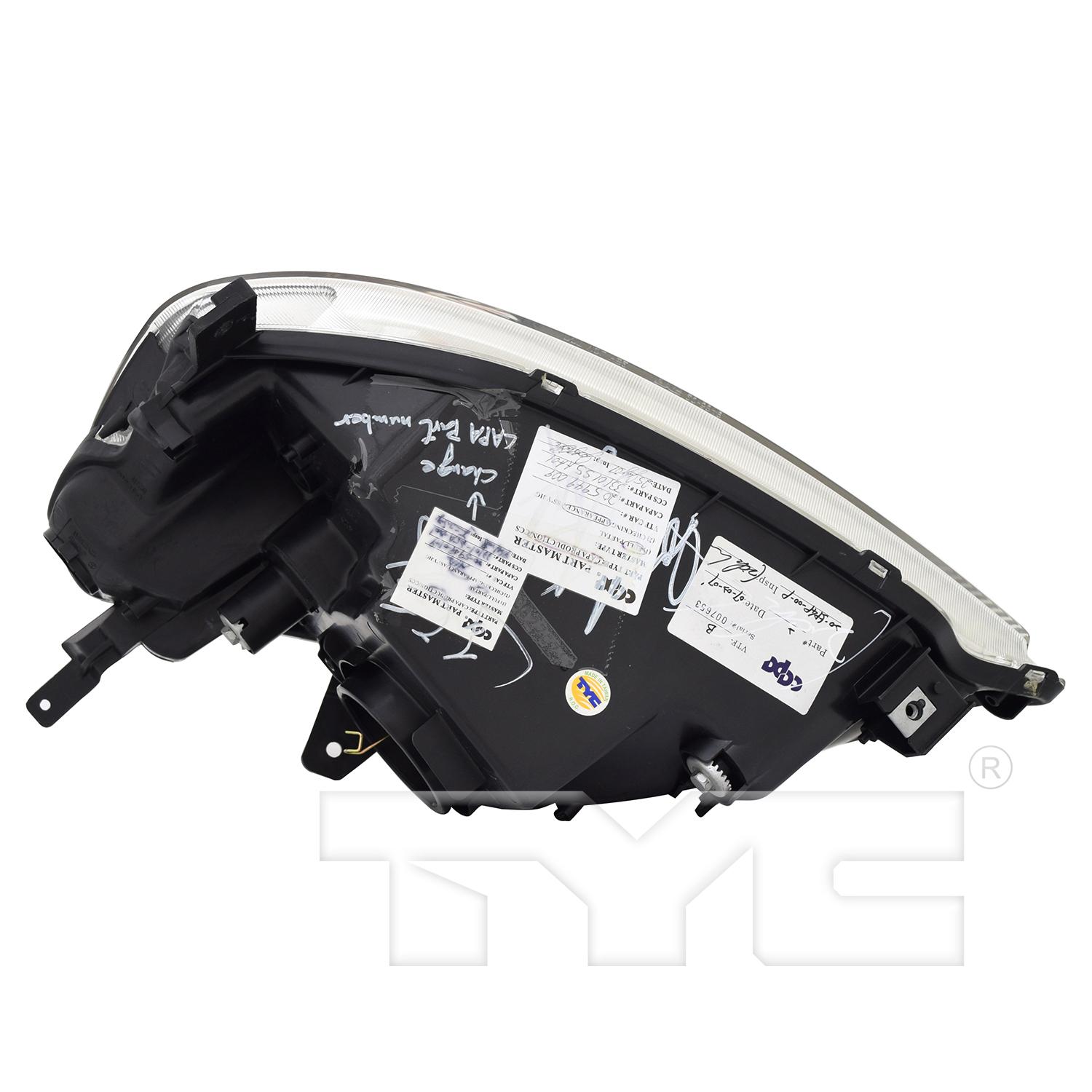 TYC 205949019 Headlight Assembly product image 2 of 10
