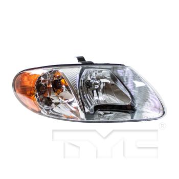2007 Dodge Caravan Headlight Assembly Right TYC 20602100 image 2 of 4