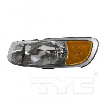 2001 Lincoln Town Car Headlight Assembly Left TYC 20608600 image 3 of 4