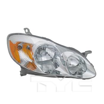 2004 Toyota Corolla Headlight Assembly Right TYC 20623500 image 1 of 4