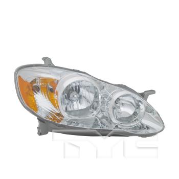 2005 Toyota Corolla Headlight Assembly Right TYC 20623580 image 4 of 4