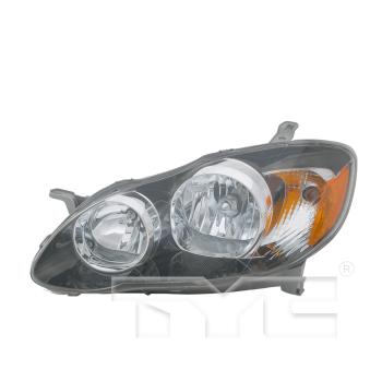 2005 Toyota Corolla Headlight Assembly Left TYC 20623670 image 3 of 4