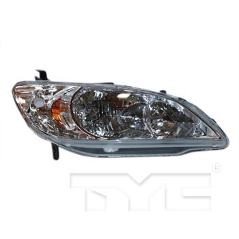 2005 Honda Civic Headlight Assembly Right TYC 206499019 image 1 of 2
