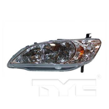 2005 Honda Civic Headlight Assembly Left TYC 206500019 image 1 of 2