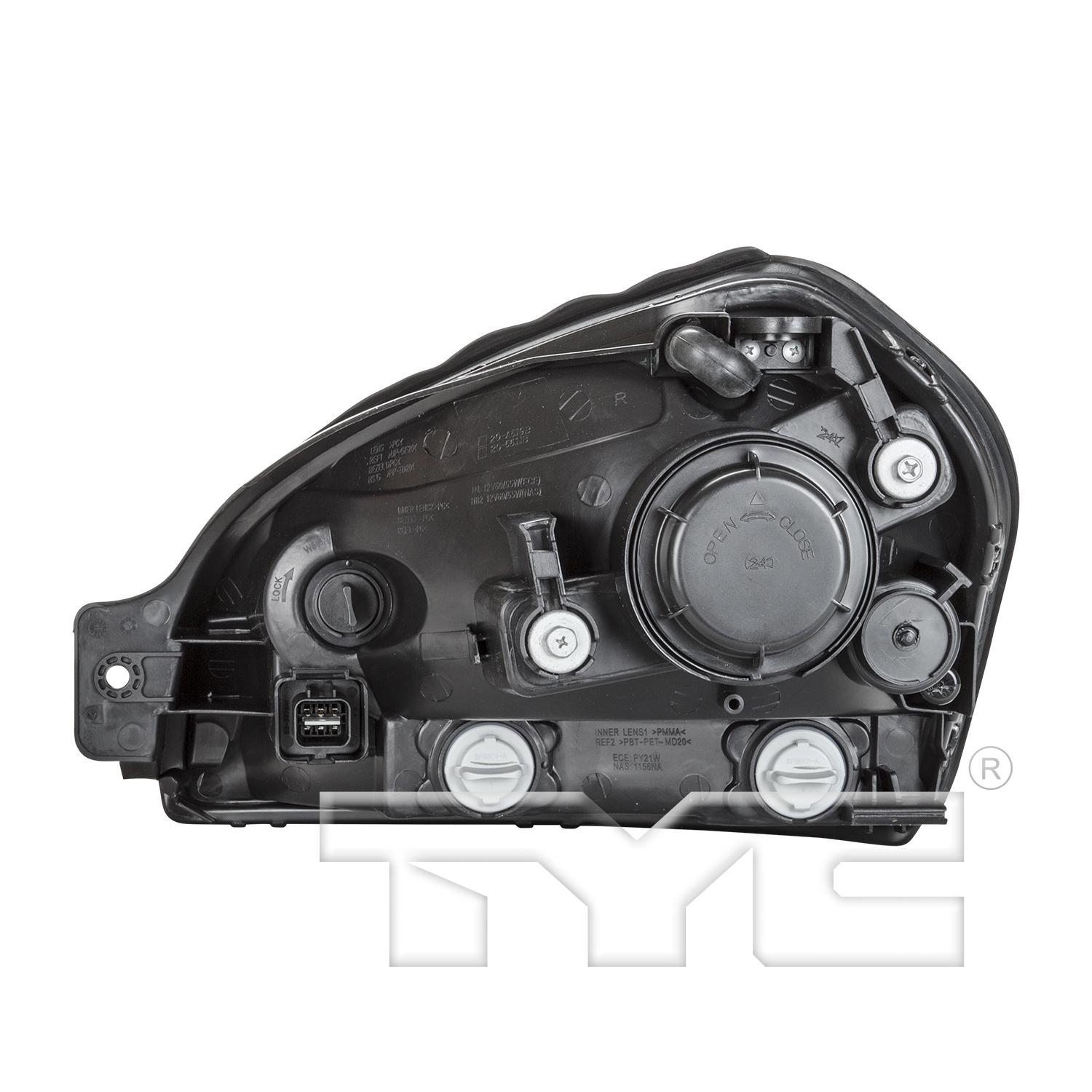 TYC 20661100 - Headlight Assembly TYC 20661100 Headlight Assembly product image 2 of 6