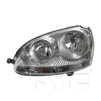 2009 Volkswagen Rabbit Headlight Assembly Left TYC 20668000 image 3 of 4