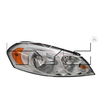 2007 Chevrolet Monte Carlo Headlight Assembly Right TYC 20674500 image 2 of 2