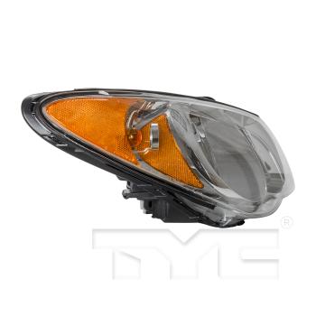 2007 Hyundai Elantra Headlight Assembly Right TYC 20681100 image 3 of 4