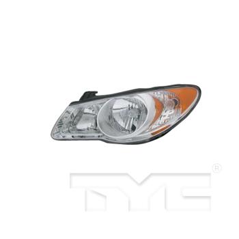 2009 Hyundai Elantra Headlight Assembly Left TYC 20681200 image 3 of 4