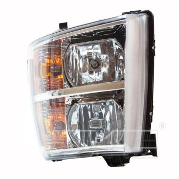 2007 Chevrolet Silverado 2500 Headlight Assembly Left TYC 20681800 image 3 of 4