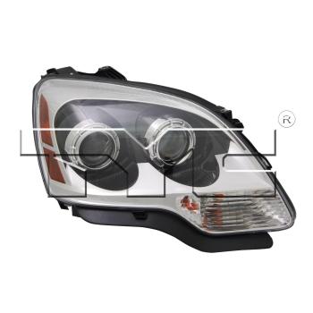 2009 GMC Acadia Headlight Assembly Right TYC 20689190 image 2 of 3