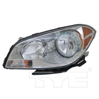 2012 Chevrolet Malibu Headlight Assembly Left TYC 206924009 image 4 of 4