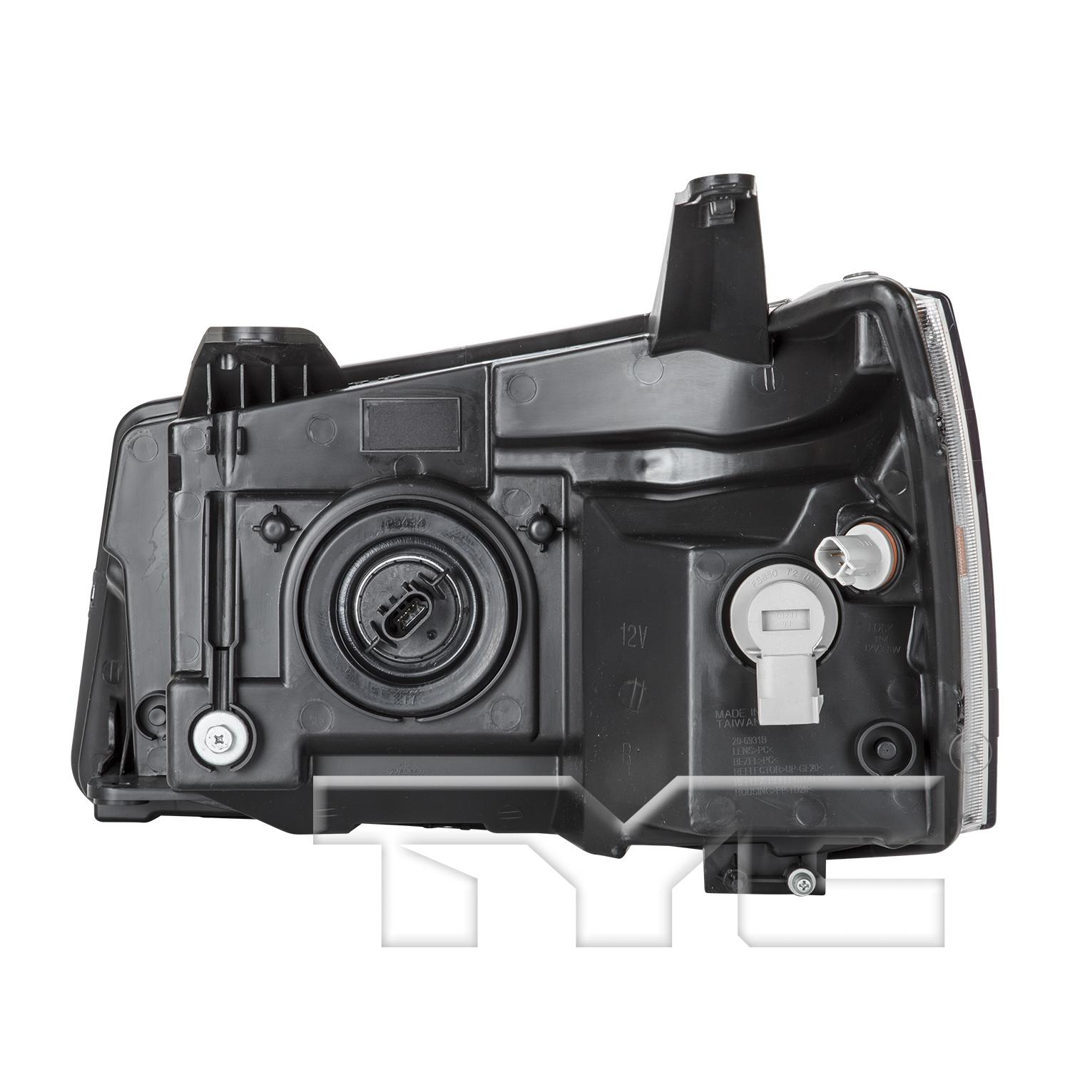 TYC 20693100 Headlight Assembly product image 2 of 6
