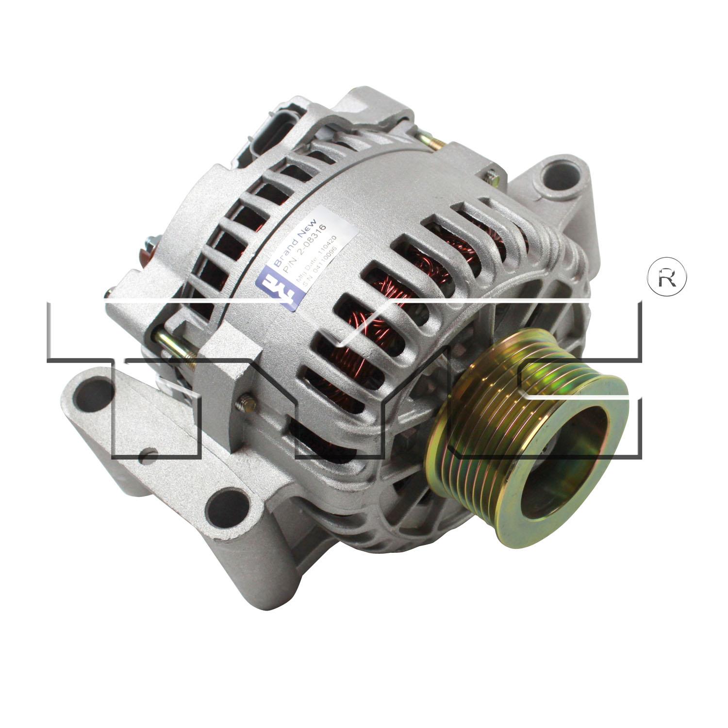 TYC 208316 - Alternator TYC 208316 Alternator product image 3 of 5