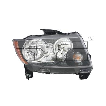 2017 Jeep Compass Headlight Assembly Right TYC 20916580 image 2 of 2