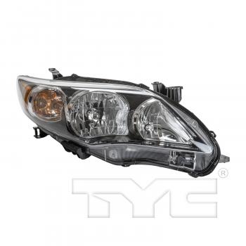 2012 Toyota Corolla Headlight Assembly Right TYC 20919590 image 1 of 2