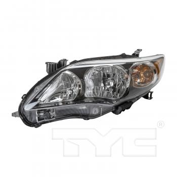 2012 Toyota Corolla Headlight Assembly Left TYC 20919690 image 1 of 2
