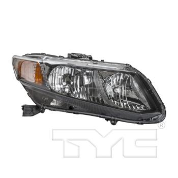 2012 Honda Civic Headlight Assembly Right TYC 209209009 image 2 of 4