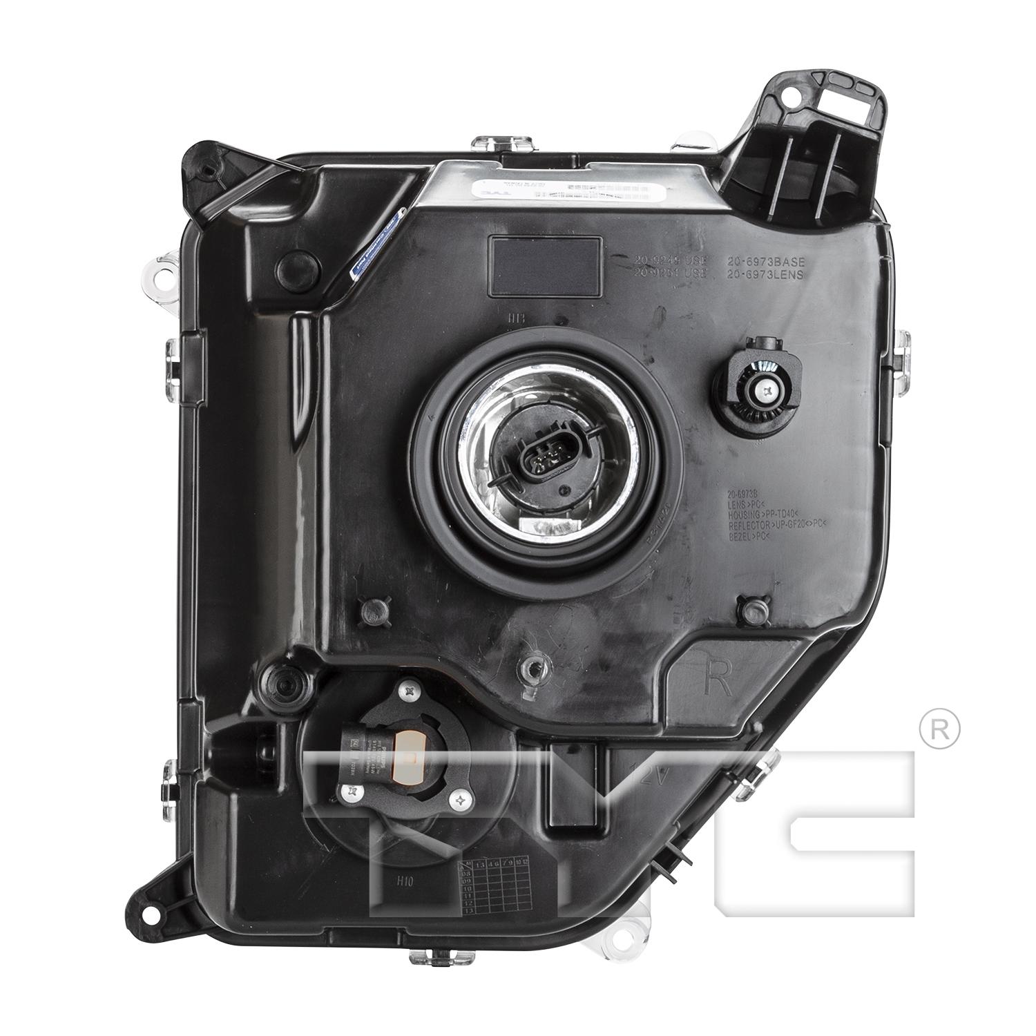 TYC 209249001 - Headlight Assembly TYC 209249001 Headlight Assembly product image 2 of 6