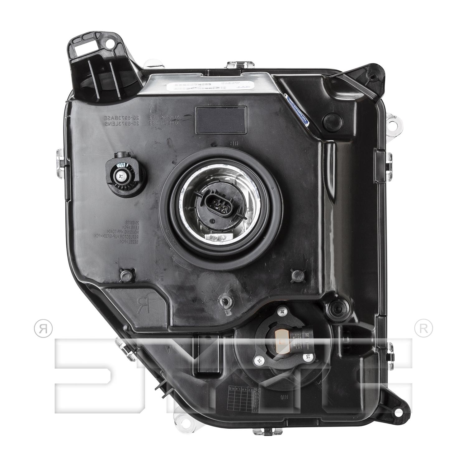 TYC 209250001 - Headlight Assembly TYC 209250001 Headlight Assembly product image 2 of 6