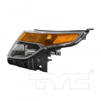 2014 Ford Explorer Headlight Assembly Left TYC 20934000 image 3 of 4