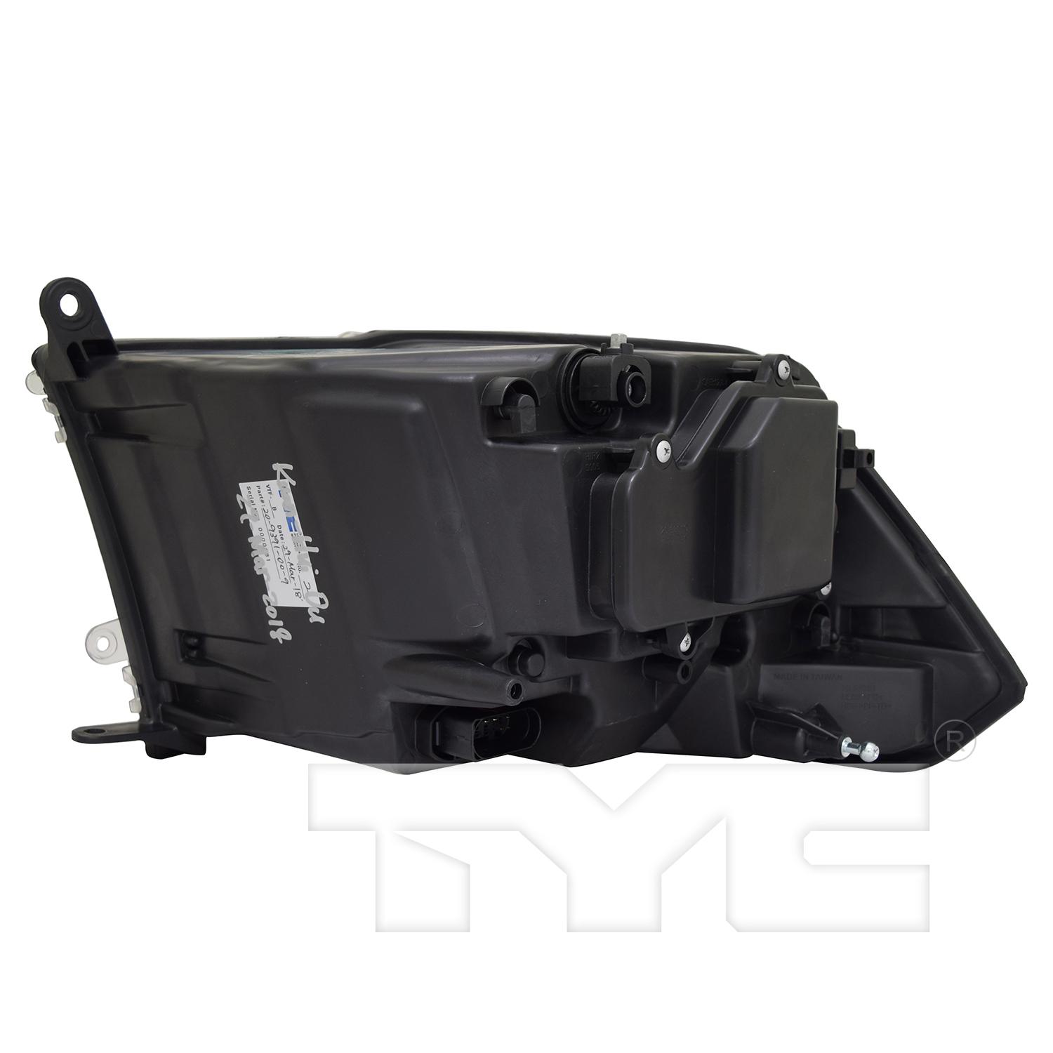 TYC 209391009 Headlight Assembly product image 2 of 6