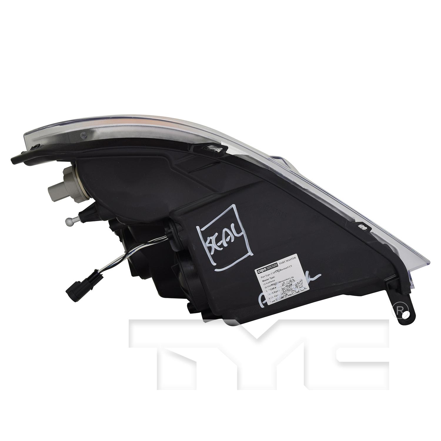 TYC 20939500 - Headlight Assembly TYC 20939500 Headlight Assembly product image 4 of 4