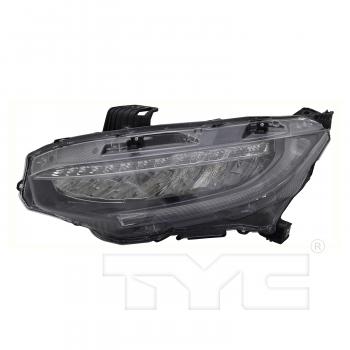 2018 Honda Civic Headlight Assembly Left TYC 209782009 image 1 of 4