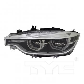 2016 BMW 328d Headlight Assembly Left TYC 20981800 image 1 of 4