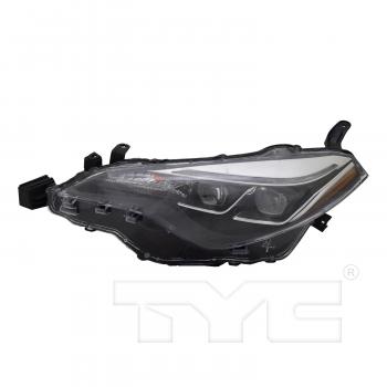 2019 Toyota Corolla Headlight Assembly Left TYC 20988400 image 1 of 4