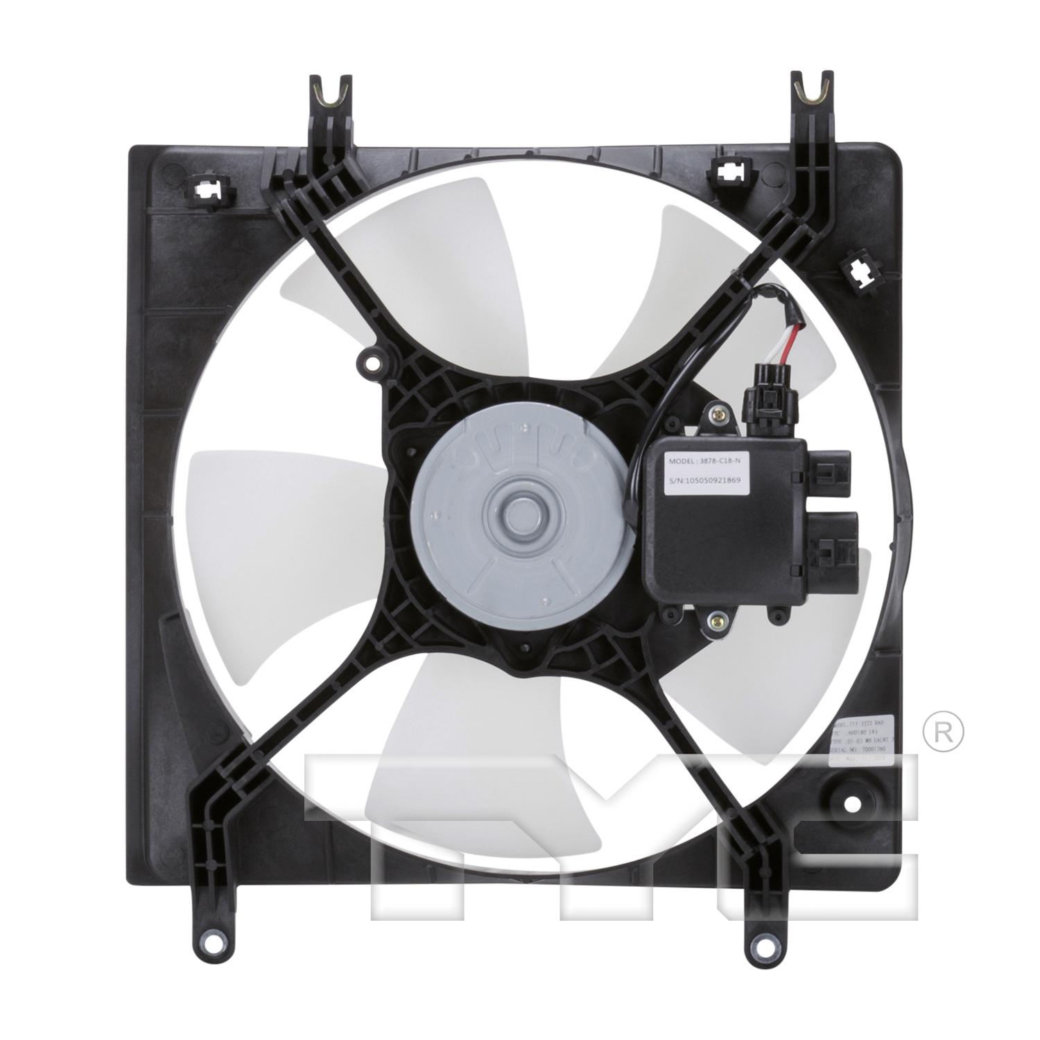 TYC 600180 - Engine Cooling Fan Assembly TYC 600180 Engine Cooling Fan Assembly product image 2 of 3