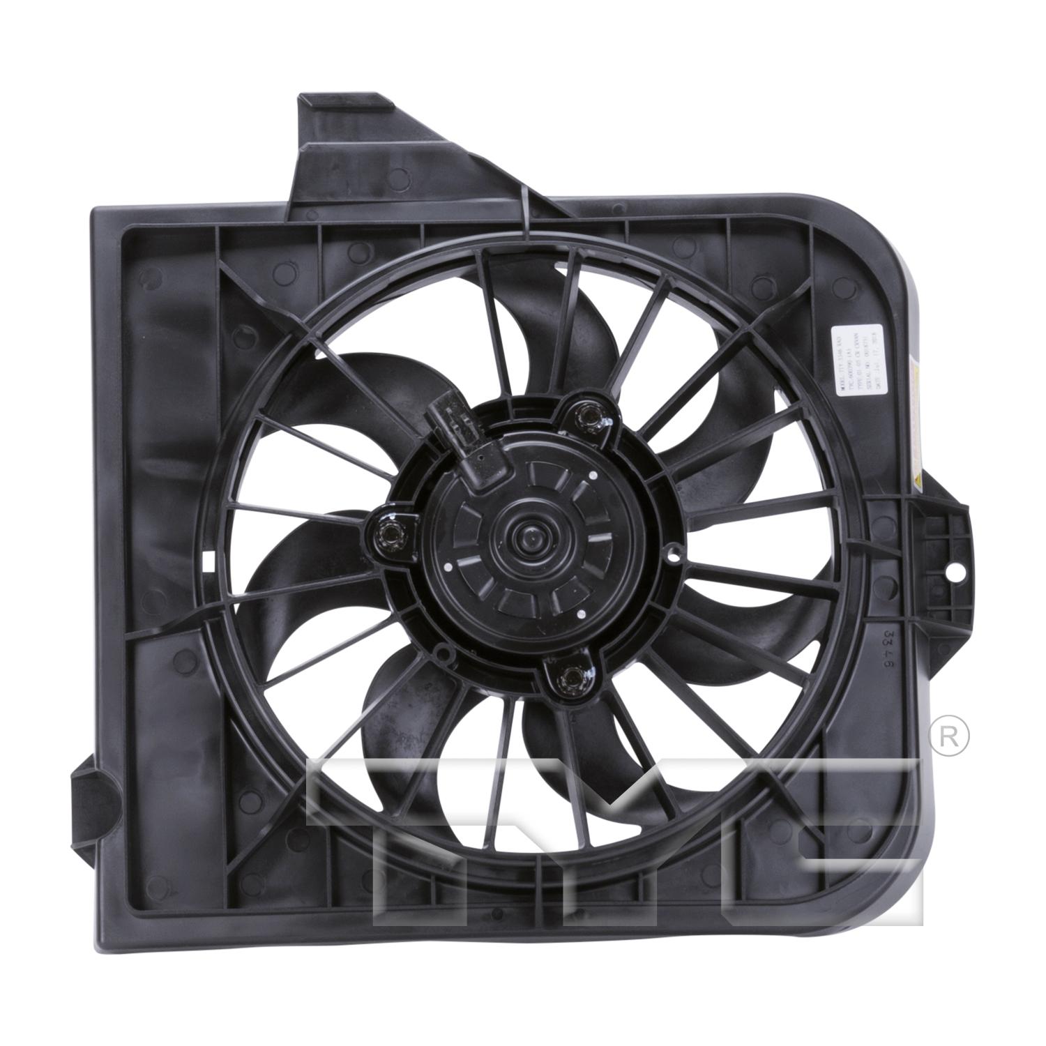 TYC 600390 - Engine Cooling Fan Assembly TYC 600390 Engine Cooling Fan Assembly product image 2 of 3