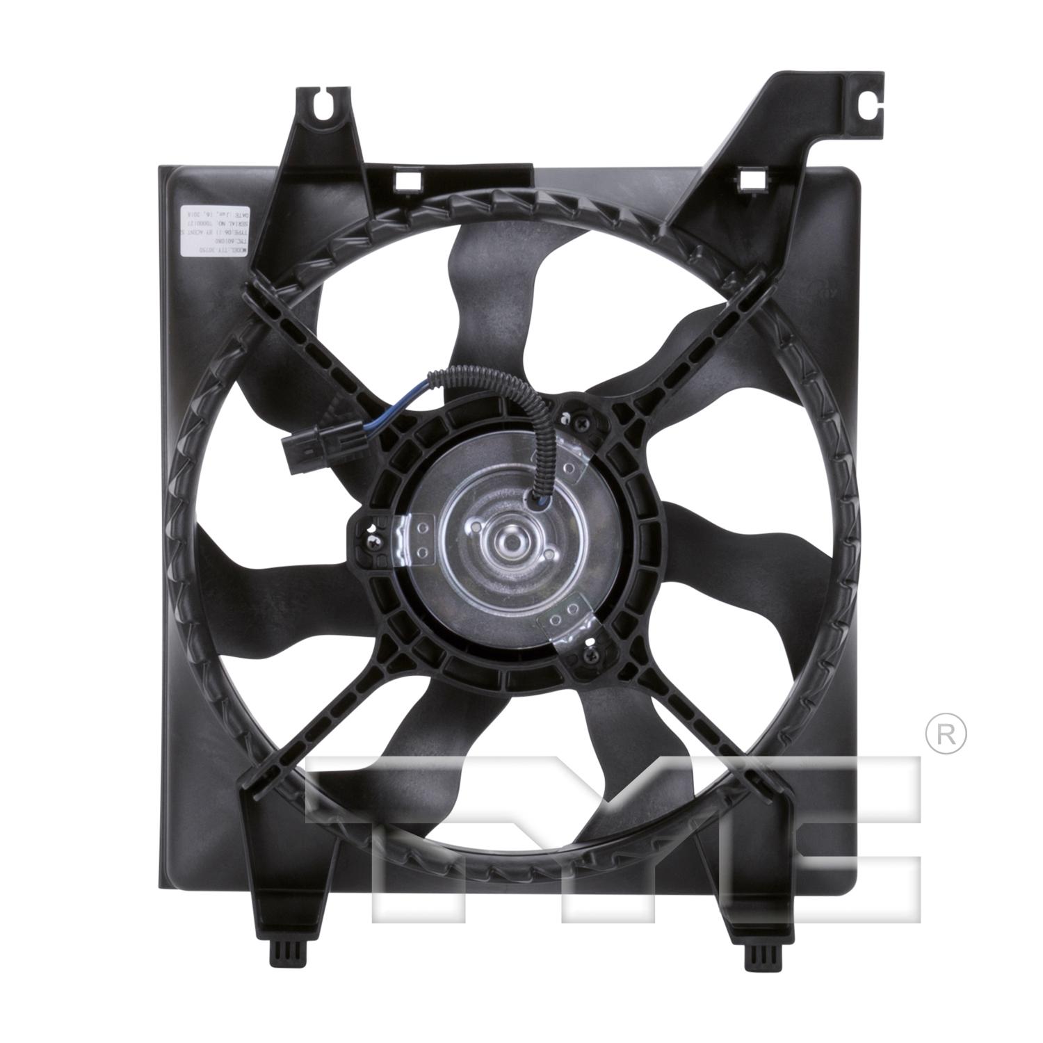 TYC 601080 Engine Cooling Fan Assembly product image 2 of 4