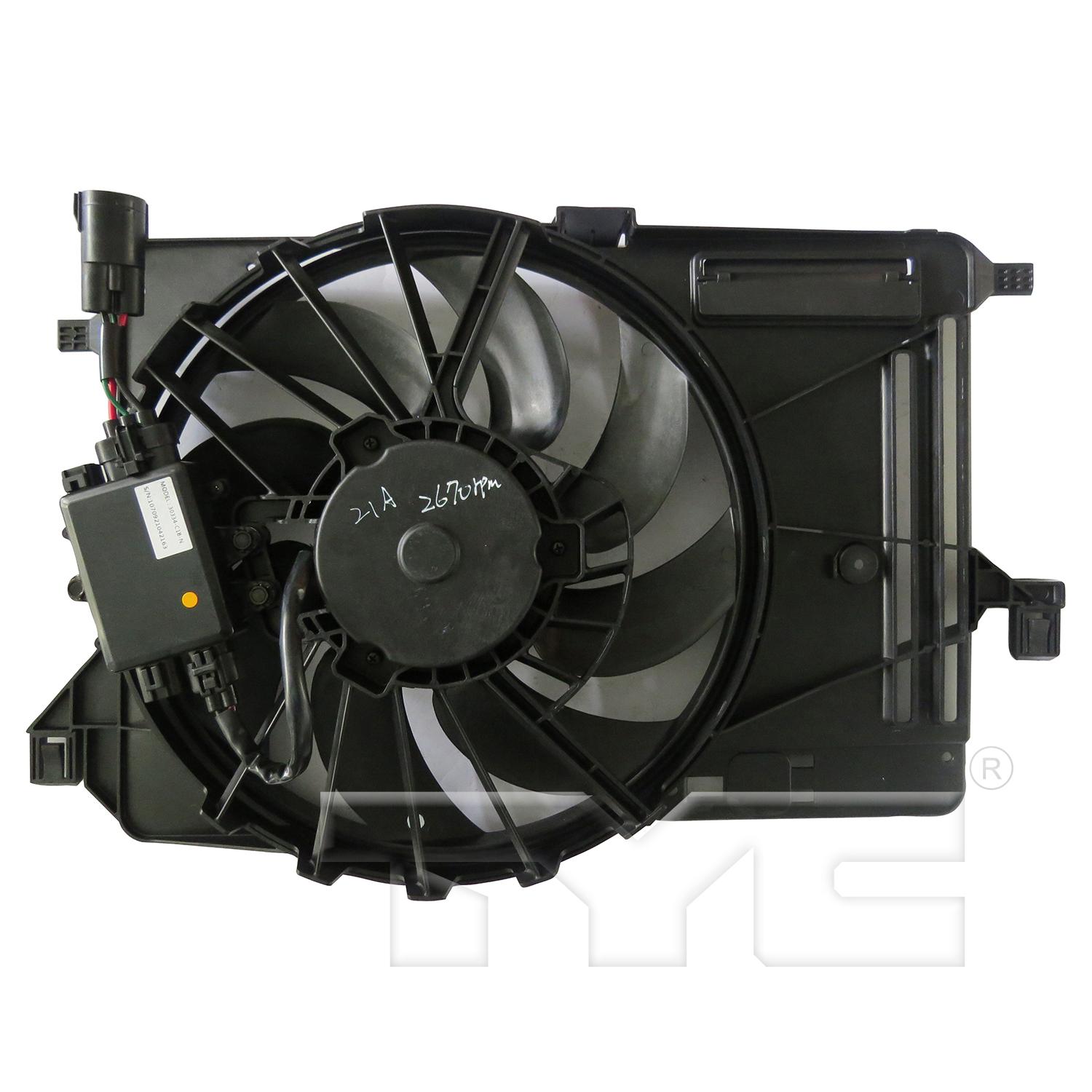 TYC 601610 Engine Cooling Fan Assembly product image 2 of 3