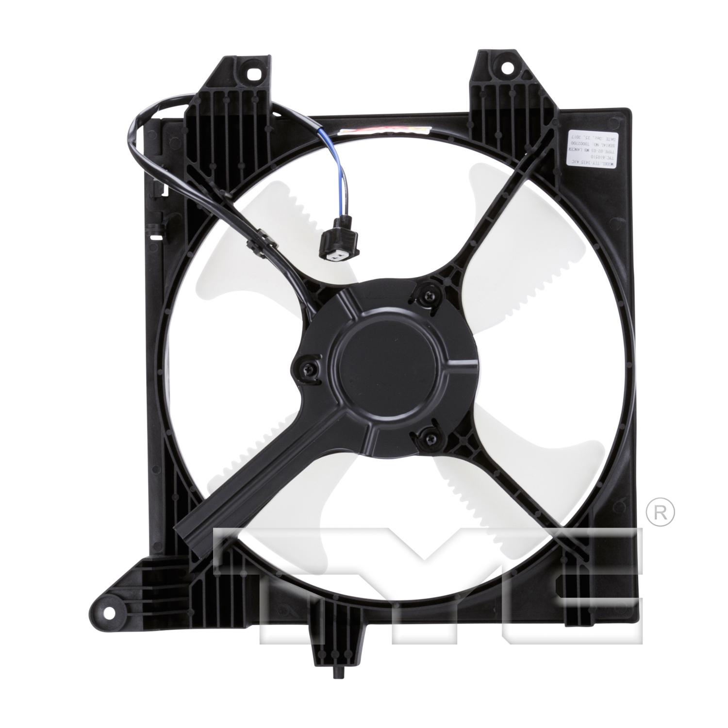 TYC 610510 - A/C Condenser Fan Assembly TYC 610510 A/C Condenser Fan Assembly product image 2 of 4