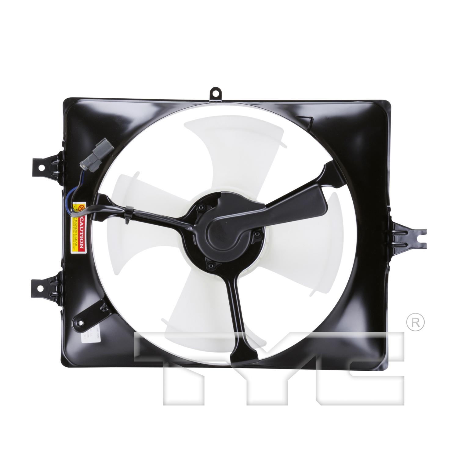 TYC 610800 A/C Condenser Fan Assembly product image 2 of 3