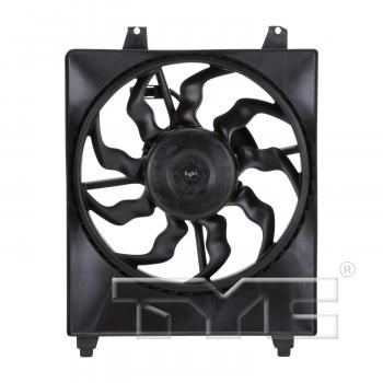 2009 Hyundai Santa Fe A/C Condenser Fan Assembly Right TYC 611000 image 1 of 4