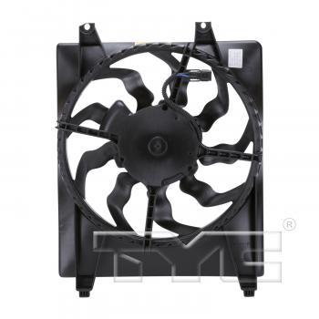 2009 Hyundai Santa Fe A/C Condenser Fan Assembly Right TYC 611000 image 2 of 4