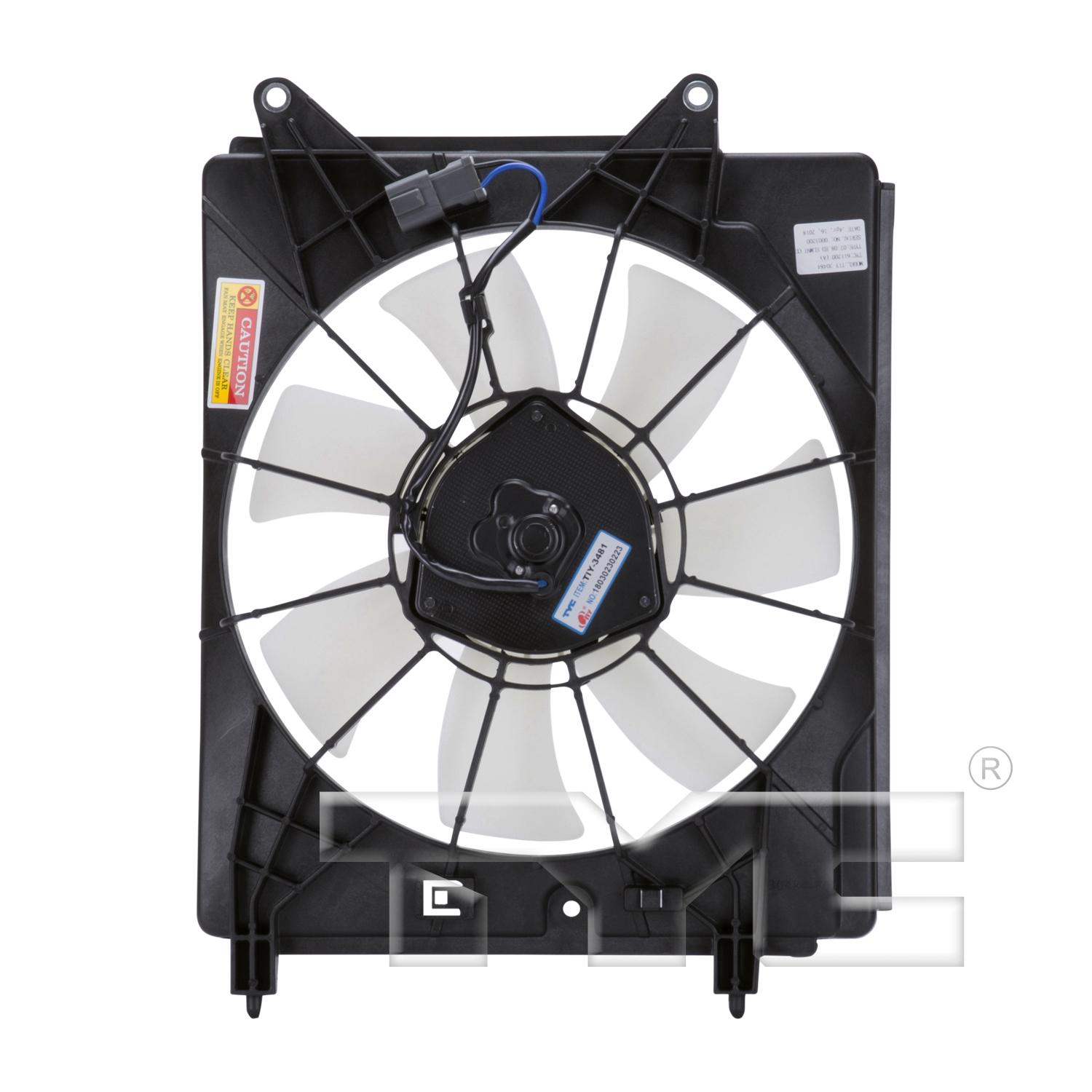 TYC 611200 - A/C Condenser Fan Assembly TYC 611200 A/C Condenser Fan Assembly product image 2 of 4