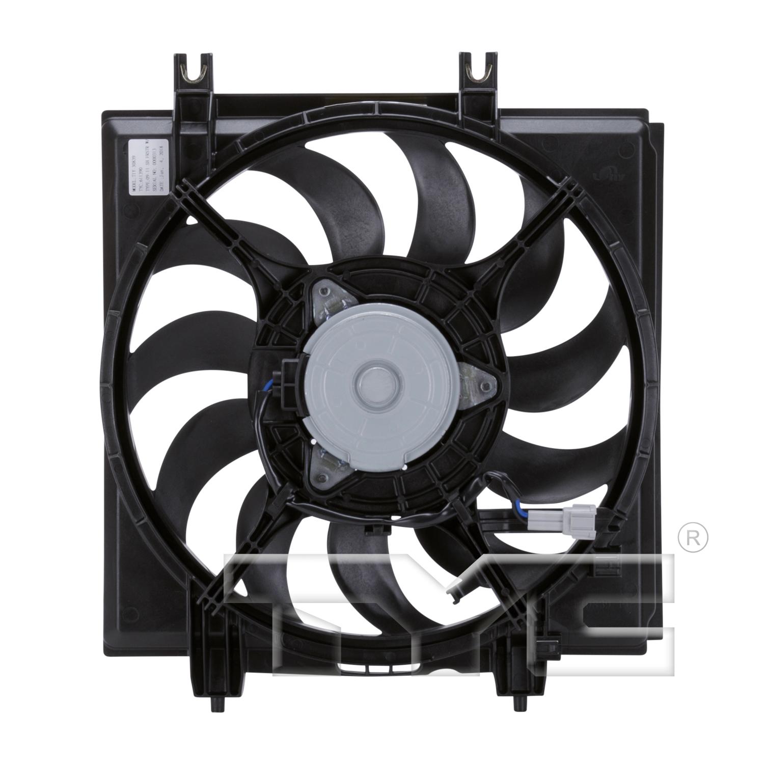 TYC 611390 - A/C Condenser Fan Assembly TYC 611390 A/C Condenser Fan Assembly product image 2 of 3