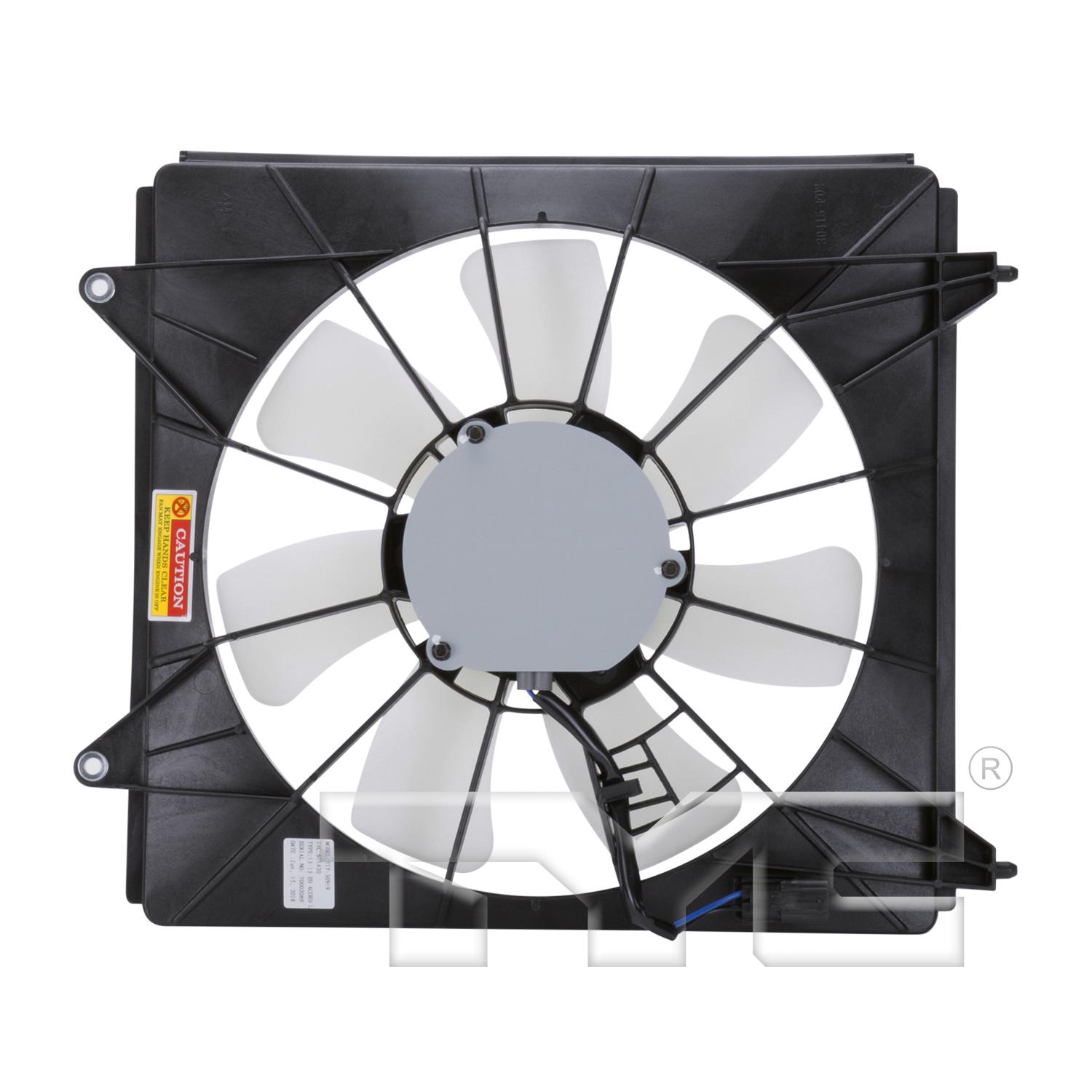 TYC 611420 - A/C Condenser Fan Assembly TYC 611420 A/C Condenser Fan Assembly product image 2 of 4