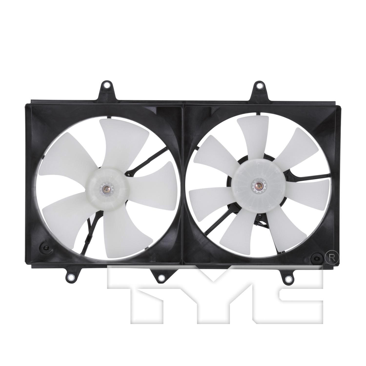TYC 620010 Dual Radiator and Condenser Fan Assembly product image 1 of 4
