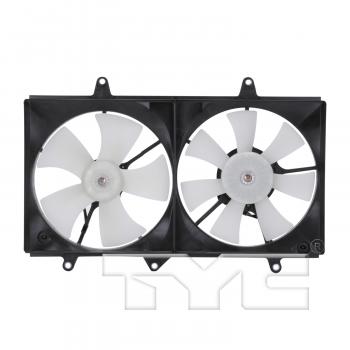 2002 Toyota Corolla Dual Radiator and Condenser Fan Assembly TYC 620010 image 1 of 4