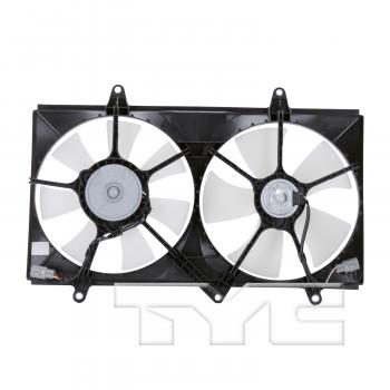 2002 Toyota Corolla Dual Radiator and Condenser Fan Assembly TYC 620010 image 2 of 4