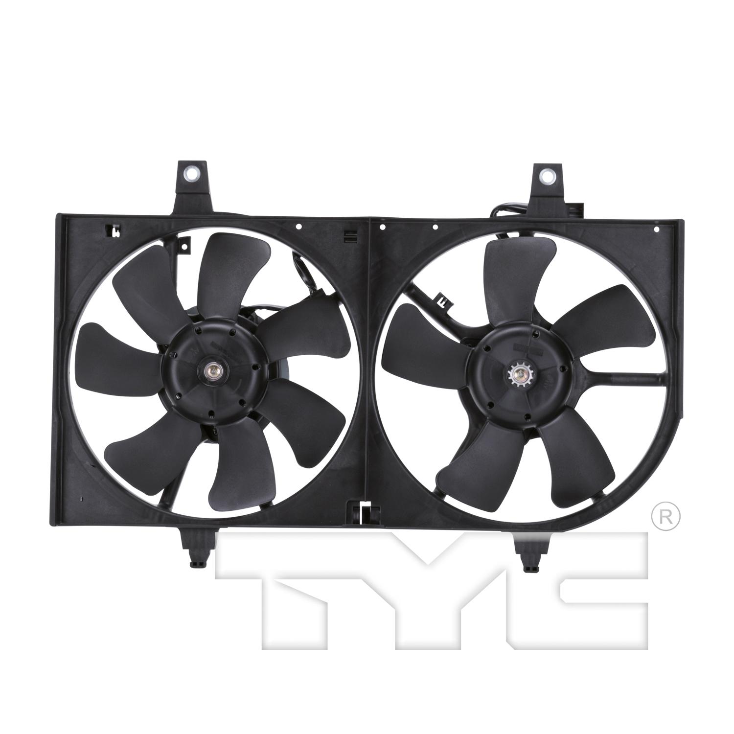 TYC 620020 Dual Radiator and Condenser Fan Assembly product image 1 of 4