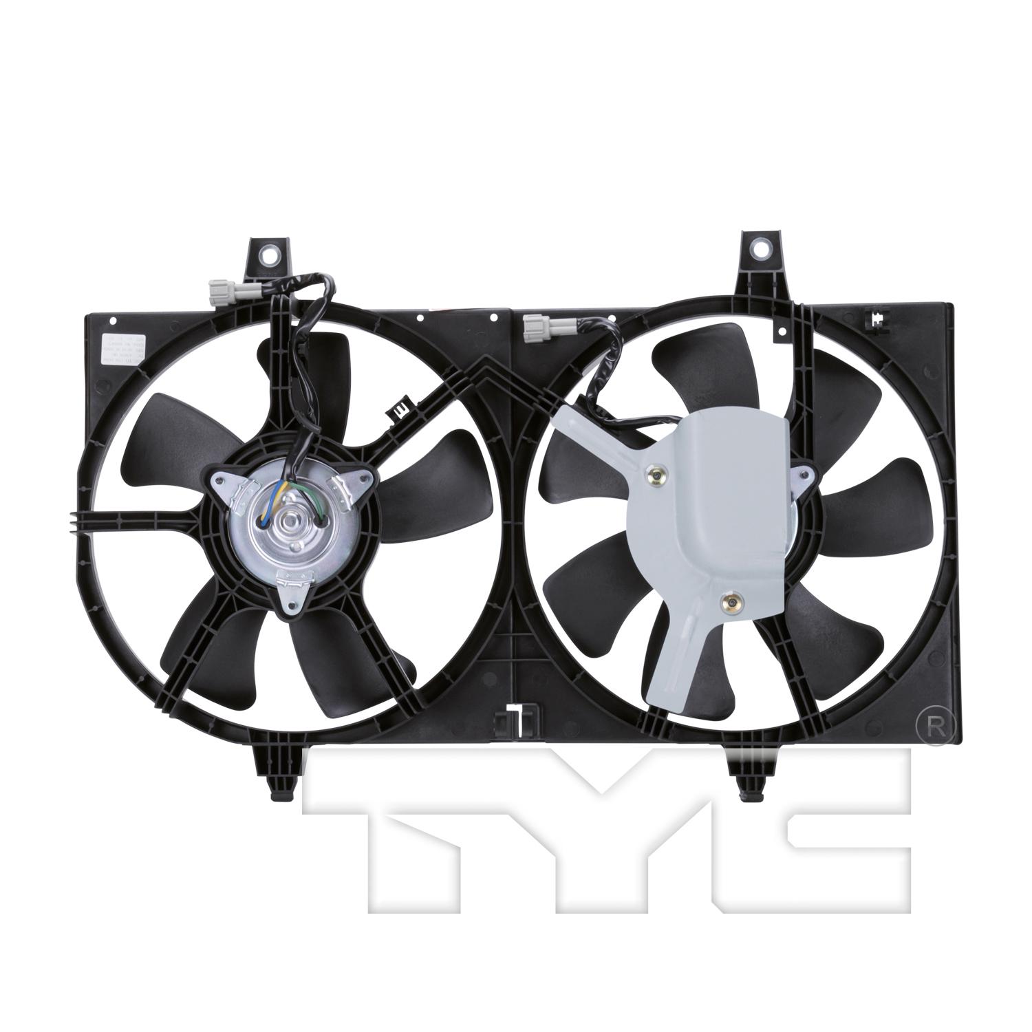 TYC 620020 Dual Radiator and Condenser Fan Assembly product image 2 of 4
