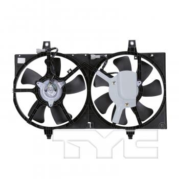 2000 Nissan Sentra Dual Radiator and Condenser Fan Assembly TYC 620020 image 2 of 4