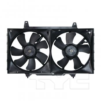 2001 Nissan Altima Dual Radiator and Condenser Fan Assembly TYC 620040 image 1 of 3
